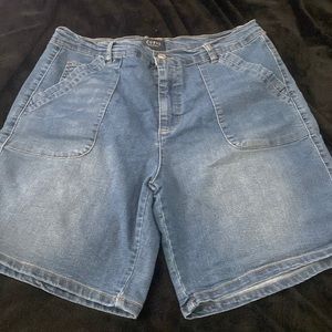 Long jean shorts